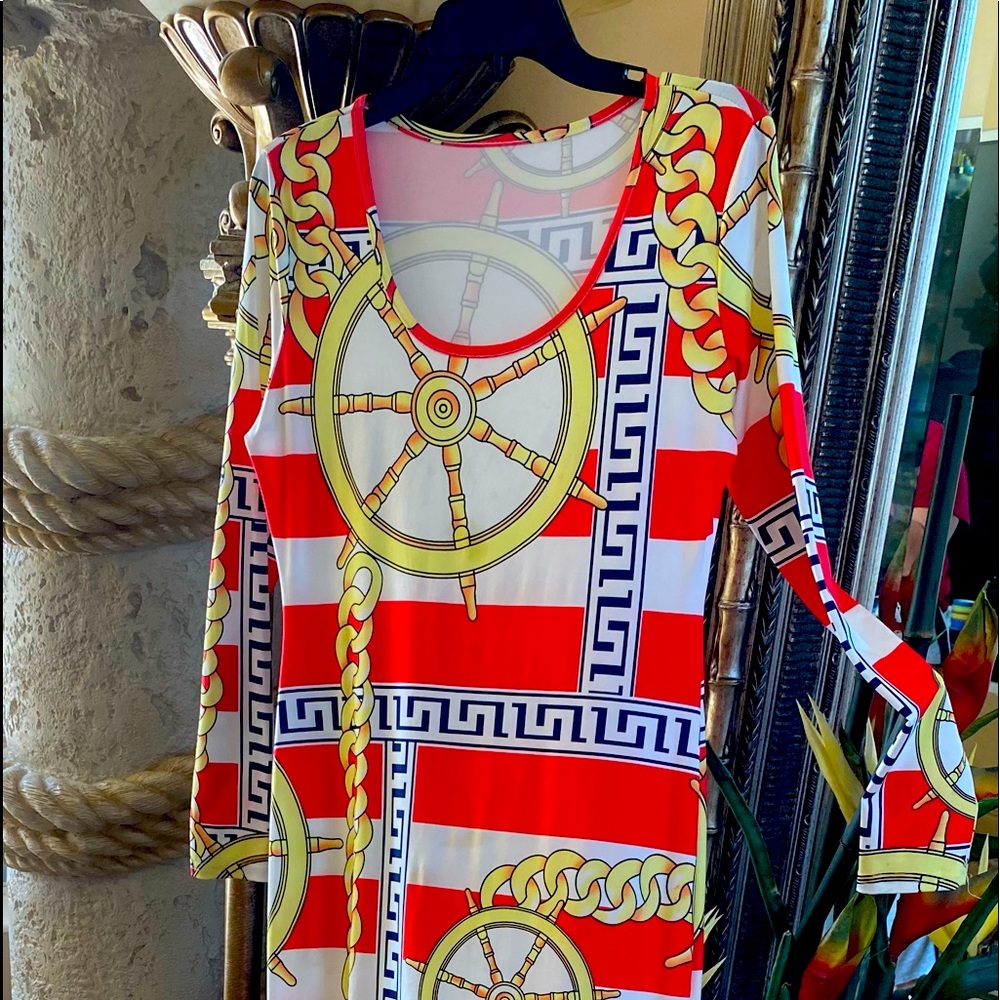 Silky long dress never worn size large